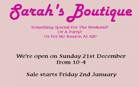 Sarah's Boutique Sign