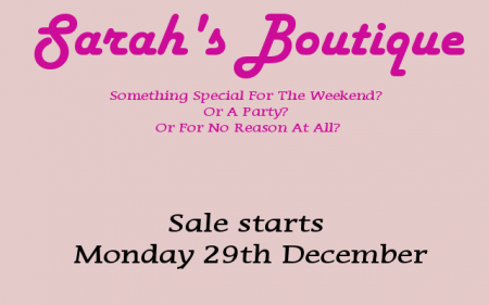 Sarah's Boutique Sale!